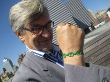 Film4Climate supporter Wim Wenders with his new bracelet